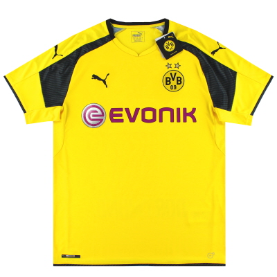 Camiseta de local Puma CL del Borussia Dortmund 2016-17 * con etiquetas * L