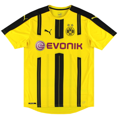 2016-17 Dortmund Puma Maillot Domicile *Comme Neuf*