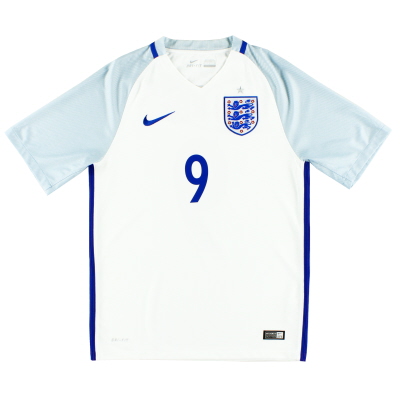 2016-17 England Nike Home Shirt  #9 L 