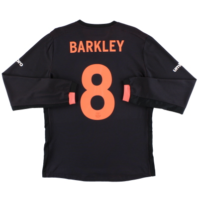 Kemeja Kandang Everton 2016-17 Barkley # 8 L / S * Mint * M