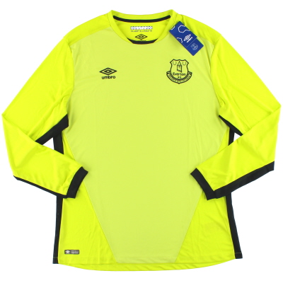 Camiseta de portero Everton Umbro 2016-17 L/S *con etiquetas* XXL