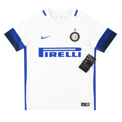 2016-17 Inter Mailand Nike Auswärtstrikot *mit Etiketten* M.Jungen