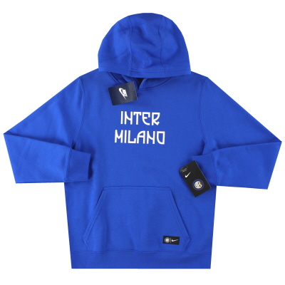 Felpa con cappuccio Inter Milan Nike 2016-17 *BNIB* L.Boys