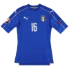 2016-17 Italy Player Issue Authentic Home Shirt De Rossi *As New* L