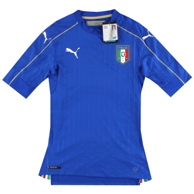Camiseta de local auténtica de Italia 2016-17 Player Issue *con etiquetas* L