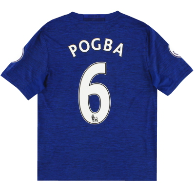 2016-17 Manchester United adidas Away Shirt Pogba #6 *Mint* XL.Niño