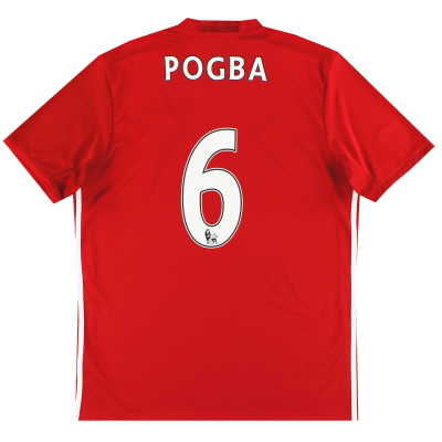 2016-17 Manchester United adidas Heimtrikot Pogba #6 L