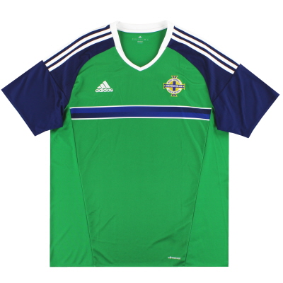 2016-17 Noord-Ierland adidas Thuisshirt XL