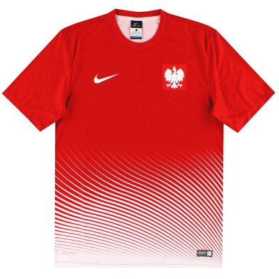 Camiseta de visitante básica Nike de Polonia 2016-17 * Como nueva * M