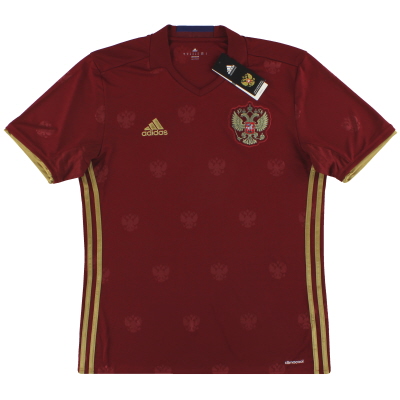 Camiseta Rusia 2016-17 adidas Home *con etiquetas*