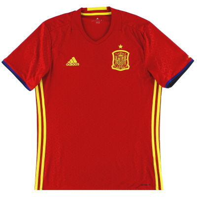 2016-17 스페인 아디다스 홈 셔츠 M