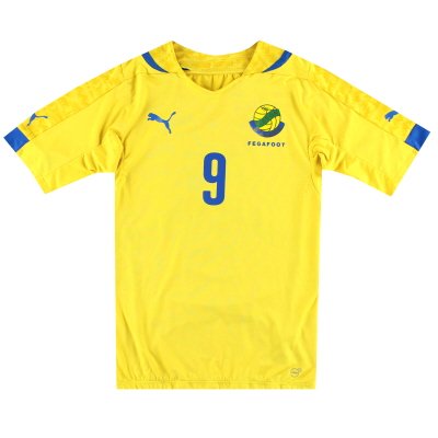 2016 Gabon Puma Match Issue Home Shirt # 9 XL