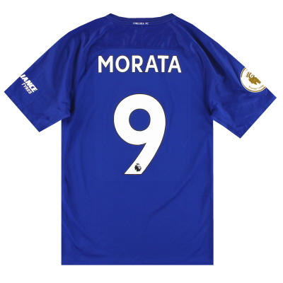 2017-18 Chelsea Nike Home Shirt Morata #9 *Mint* S