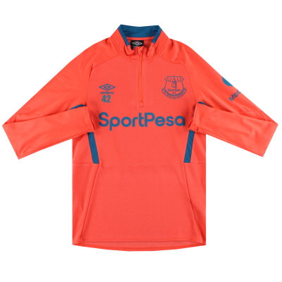 2017-18 Everton Umbro Player Issue Camiseta de entrenamiento con cremallera de 1/4 #42 S