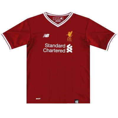 2017-18 Liverpool '125 Years' Home Shirt *As New* S.Boys