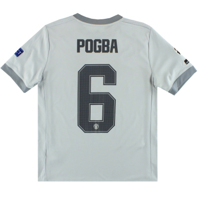 2017-18 Manchester United adidas Third Shirt Pogba #6 L.Boys 