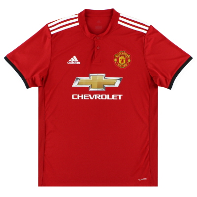 2017-18 Manchester United adidas Home Shirt L.Boys 