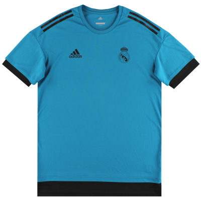 2017-18 Real Madrid adidas CL Pre Match Shirt *Mint* L 