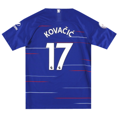 2018-19 Chelsea Nike Maillot Domicile Kovacic #17 L.Boys