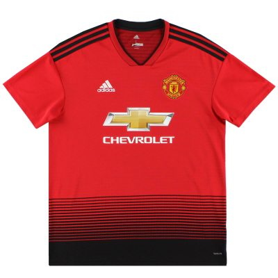 2018-19 Manchester United adidas Home Shirt L 