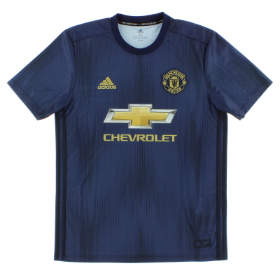 Camiseta adidas de la tercera equipación del Manchester United 2018-19, XL, para niños
