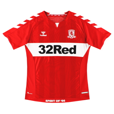 2018-19 Middlesbrough Hummel Home Shirt S