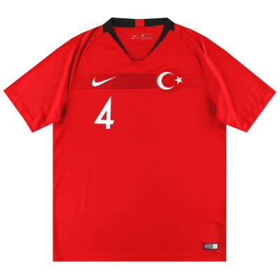 2018-19 Turkey Nike Home Shirt #4 *As New* L