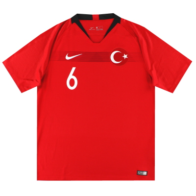 2018-19 Turkey Nike Home Shirt #6 *As New* L