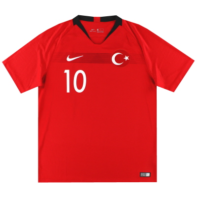 2018-19 Turkey Nike Home Shirt #10 *As New* L