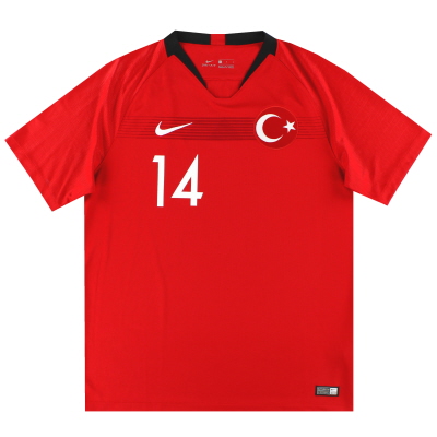 2018-19 Turkey Nike Home Shirt #14 *As New* L