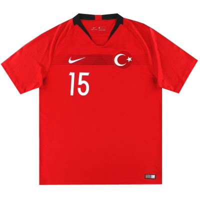 2018-19 Turkey Nike Home Shirt #15 *As New* L