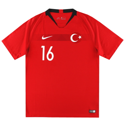 2018-19 Turkey Nike Home Shirt #16 *As New* L