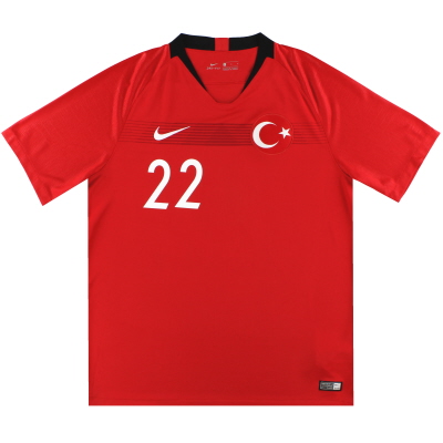 2018-19 Turkey Nike Player Issue Home Shirt #22 *As New* L 
