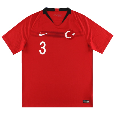 2018-19 Turkey Nike Player Issue Home Shirt #3 *As New* L