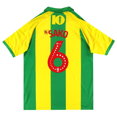 2018-19 West Brom Puma Player Issue Гостевая рубашка Sako #6 L