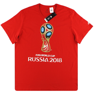 Camiseta con emblema adidas de la Copa Mundial 2018 * BNIB * XXL
