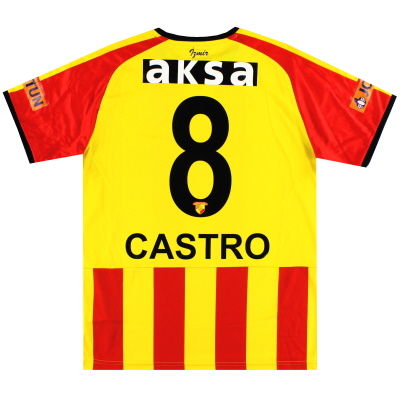 2019-20 Goztepe Puma Player Issue Maillot Domicile Castro # 8 * Comme Neuf * M