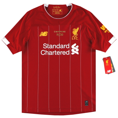 2019-20 Liverpool New Balance 'Champions' thuisshirt *met labels* L.Boys