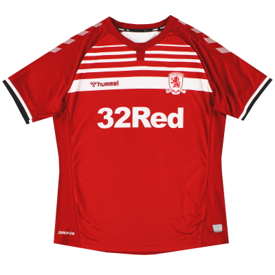 2019-20 Middlesbrough Hummel Home Shirt L