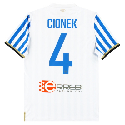 2019-20 SPAL Macron Player Issue Maillot Domicile Cionek #4 *Comme Neuf* M