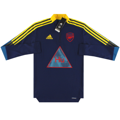 Camiseta de entrenamiento con cremallera de 2020/21 Arsenal adidas Human Race 1-4 *con etiquetas* XS