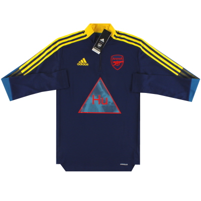 Haut d'entraînement 2020/21 Zip Arsenal adidas Human Race 1-4 * avec étiquettes * XS