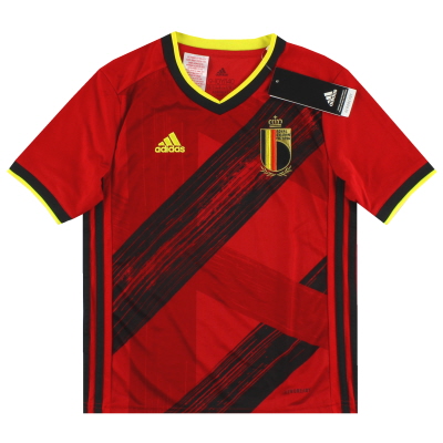 2020-21 België adidas Thuisshirt *met kaartjes* XL.Jongens