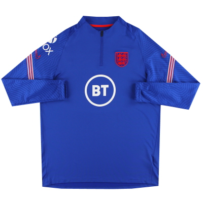 2020-21 Angleterre Nike Player Issue 1/4 Zip Top *Comme Neuf* L