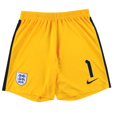 2020-21 England Nike Player Issue Goalkeeper Shorts #1 *As New* M