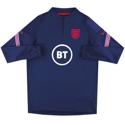 2020-21 England Nike Player Issue 1/4 Zip Top L