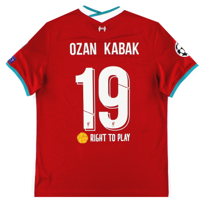 2020-21 Liverpool Maillot Domicile Ozan Kabak #19 *w/tags* XL