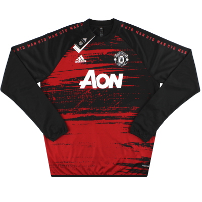 Предматчевая теплая футболка adidas Manchester United 2020-21 *с бирками* L