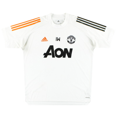 2020-21 Manchester United Adidas Player Issue Training Shirt 'IW' L