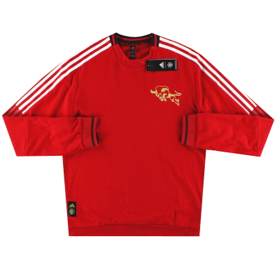 2020-21 Manchester United adidas CNY Crew Sweatshirt *mit Tags*